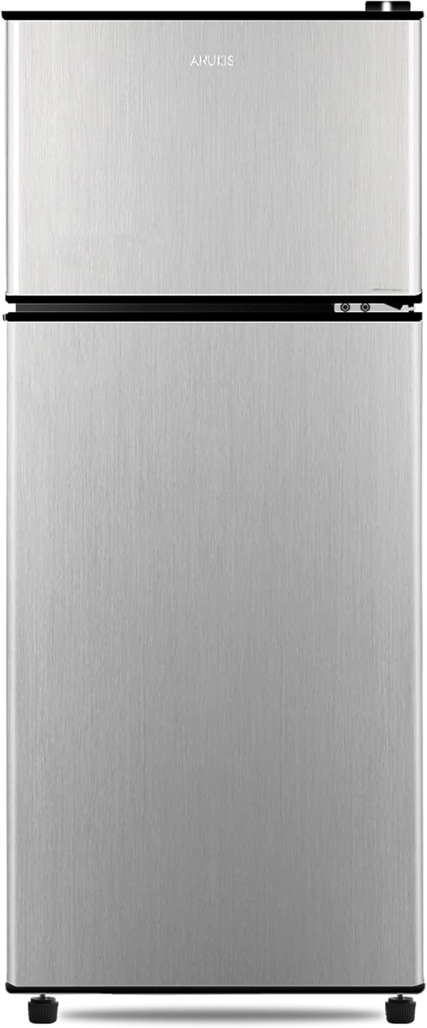 Anukis 3.8 Cu Ft Compact Refrigerator — Off-White